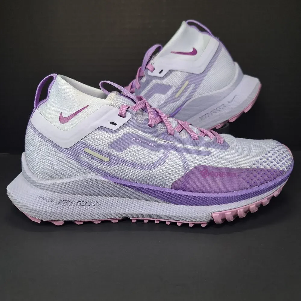 Nike React Pegasus Trail 4 GTX Womens 7.5 Oxygen Purple DJ7929-501 Trail Shoes